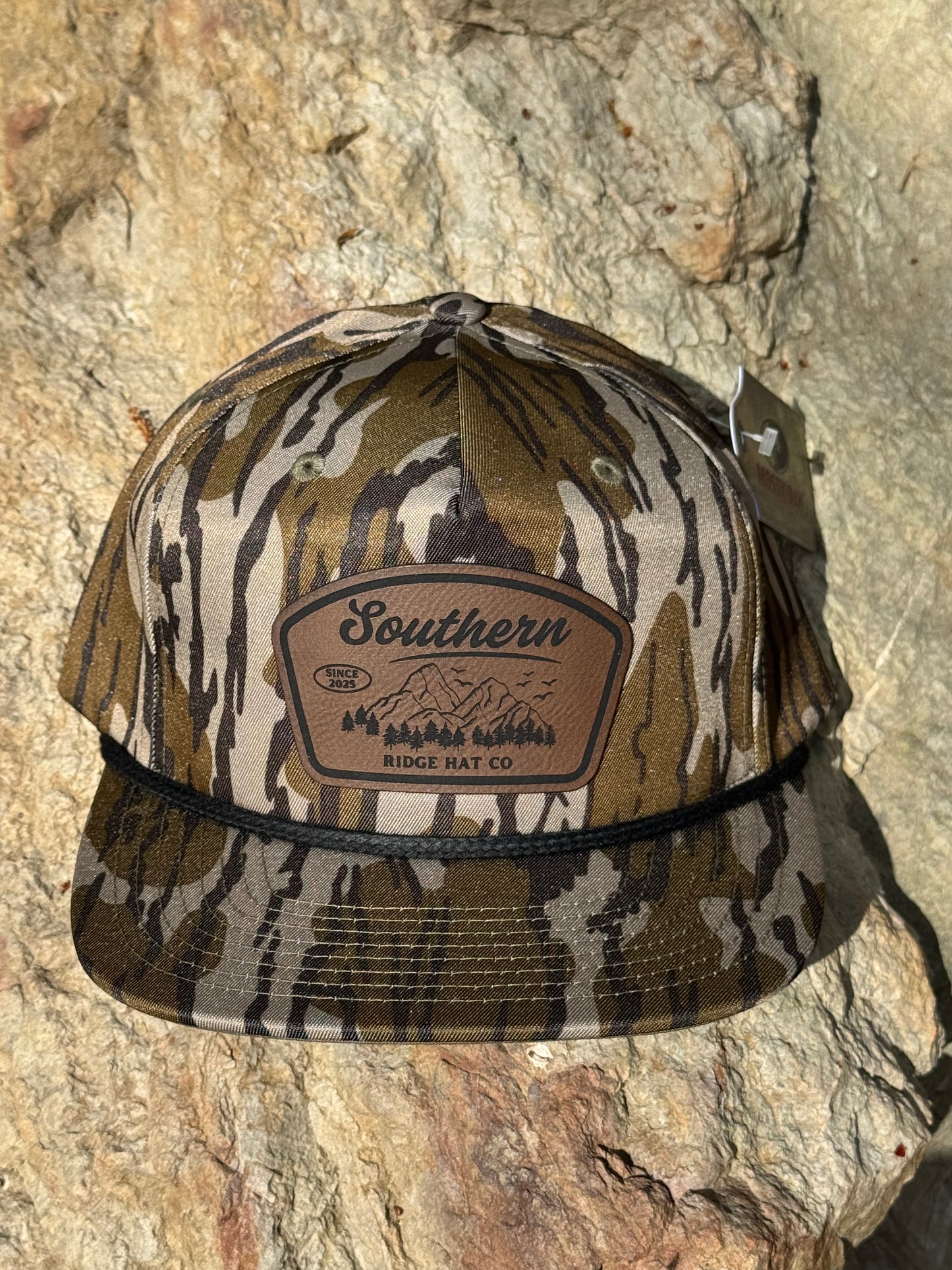 Richardson 256 Bottomland Camo/ Laser Engraved Leather Patch
